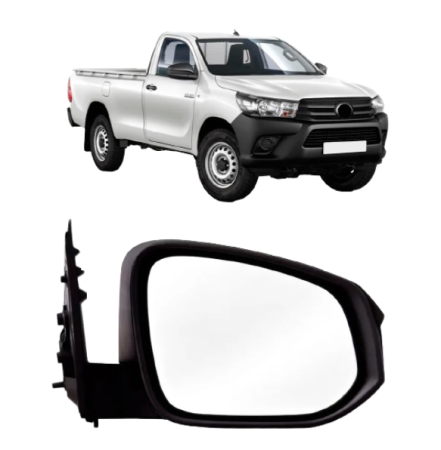 Retrovisor Hilux 2016 A 2024 Manual Preto Lado Direito