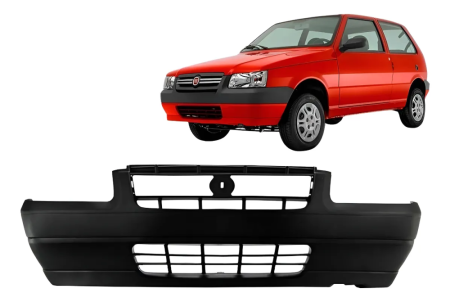 Para-Choque Dianteiro Fiat Uno 2004/2011 (Preto Texturizado | Sem Furo)