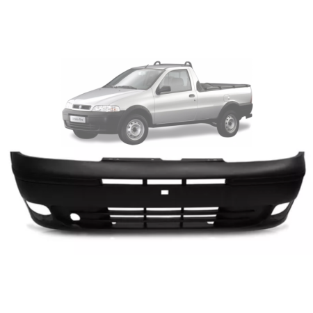 Para-Choque Dianteiro Fiat Strada 2001/2007 (Texturizado | Com Furo Para Milha)