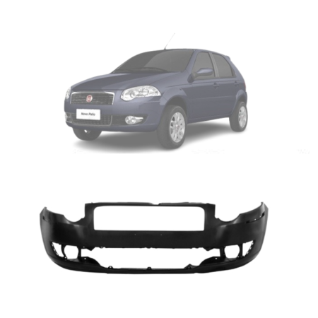 Para-Choque Dianteiro Fiat Palio/Siena 2008/2013 (Curvo | Liso | Com Furo)