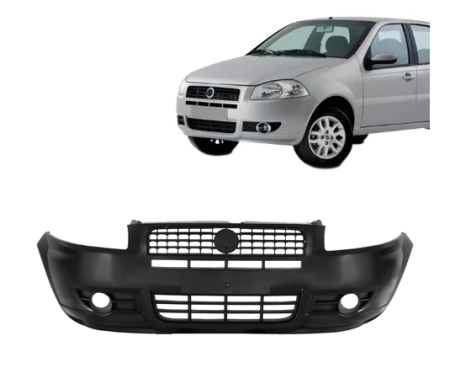 Para-Choque Dianteiro Fiat Palio/Siena 2008/2013 (Reto | Liso | Com Furo)